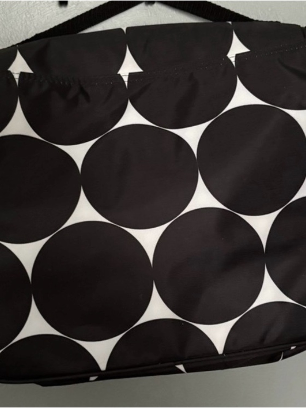 thirty-one Black and White Large Polka Dot Skirt
